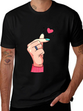Love Hand Gesture Graphic T-Shirt