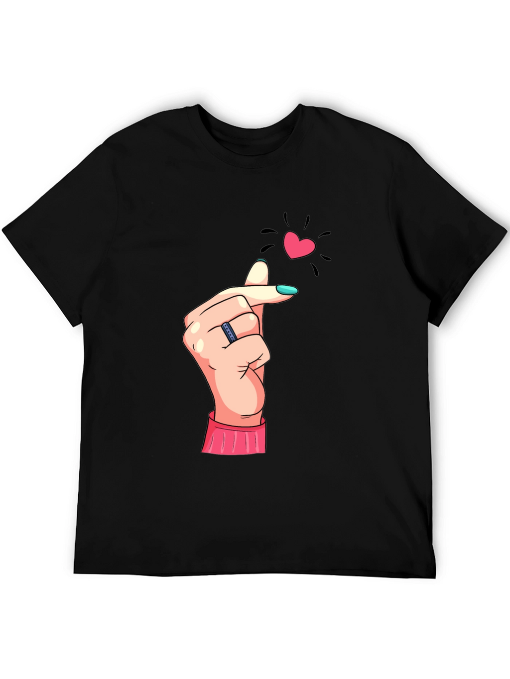 Love Hand Gesture Graphic T-Shirt