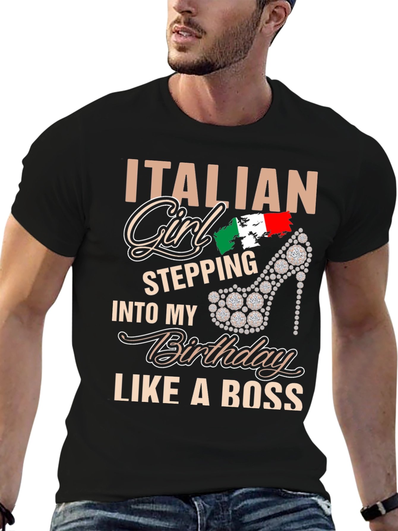 Italian Girl Birthday Boss T-Shirt