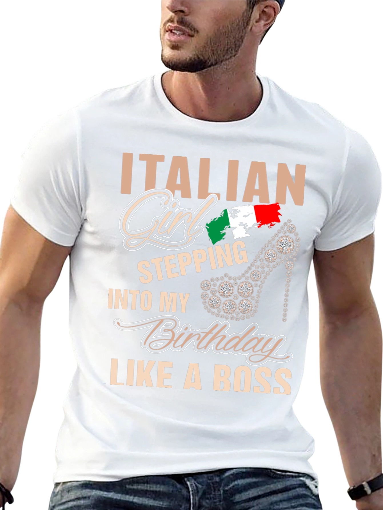 Italian Girl Birthday Boss T-Shirt
