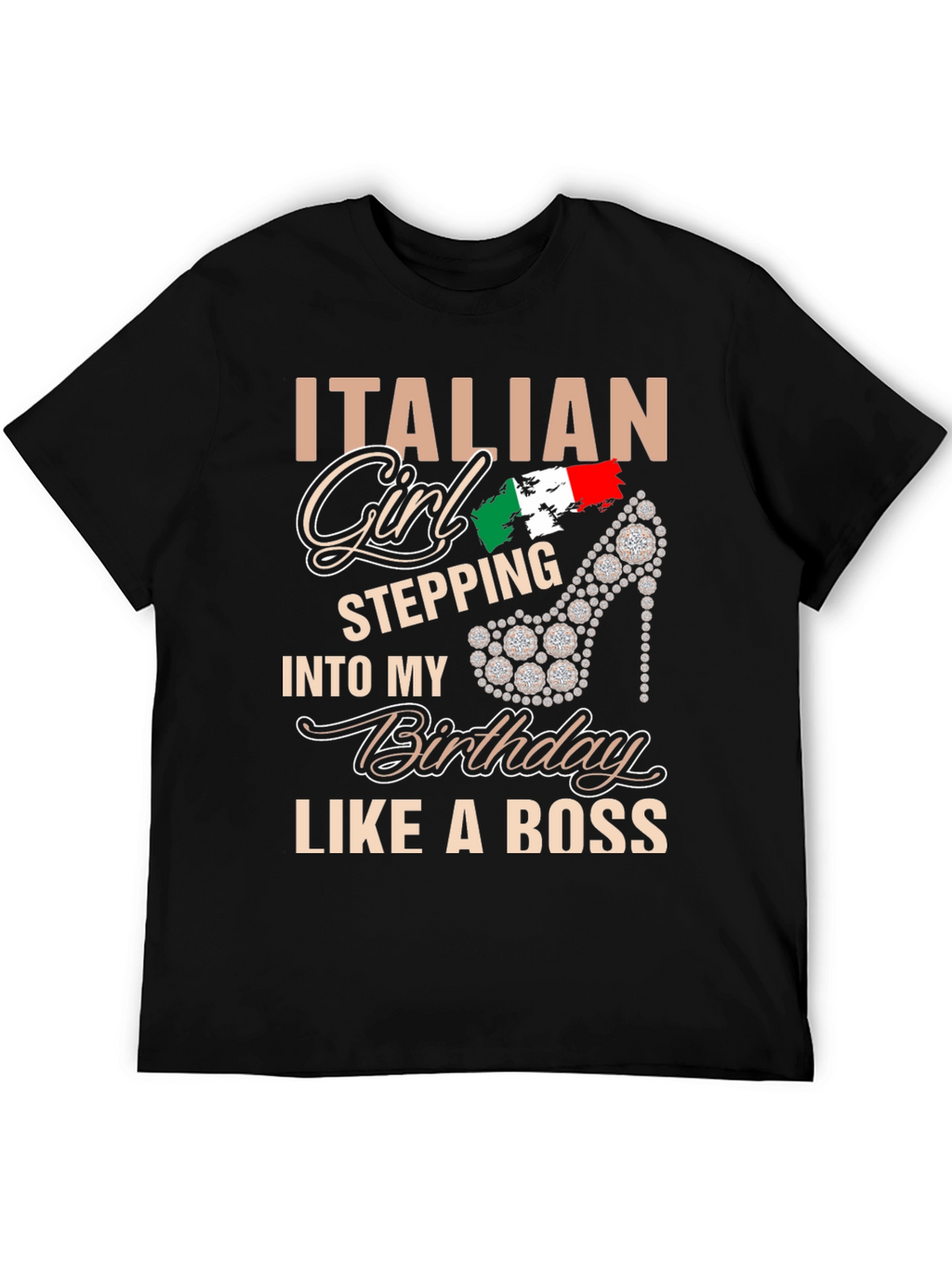 Italian Girl Birthday Boss T-Shirt