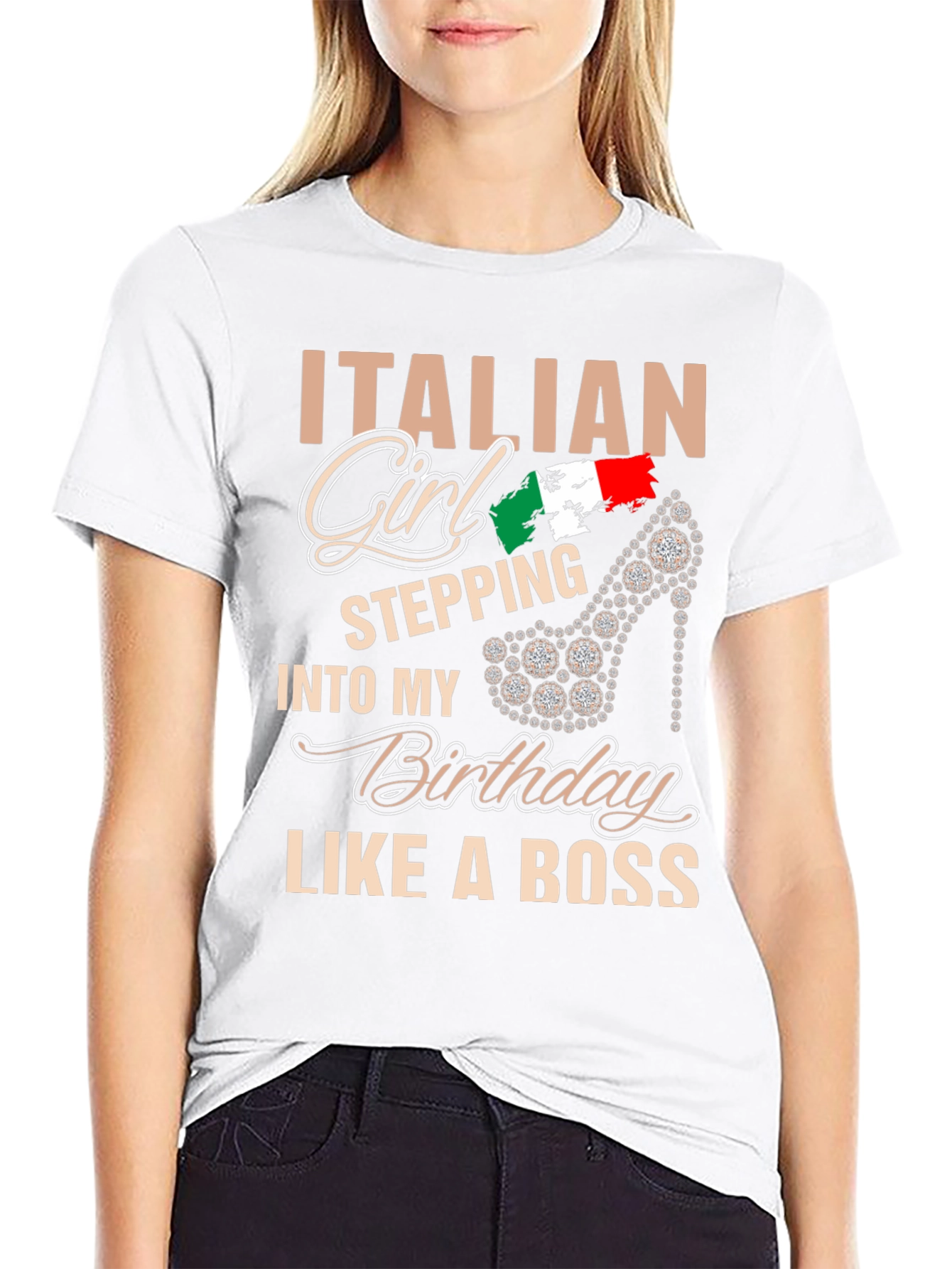 Italian Girl Birthday Boss T-Shirt