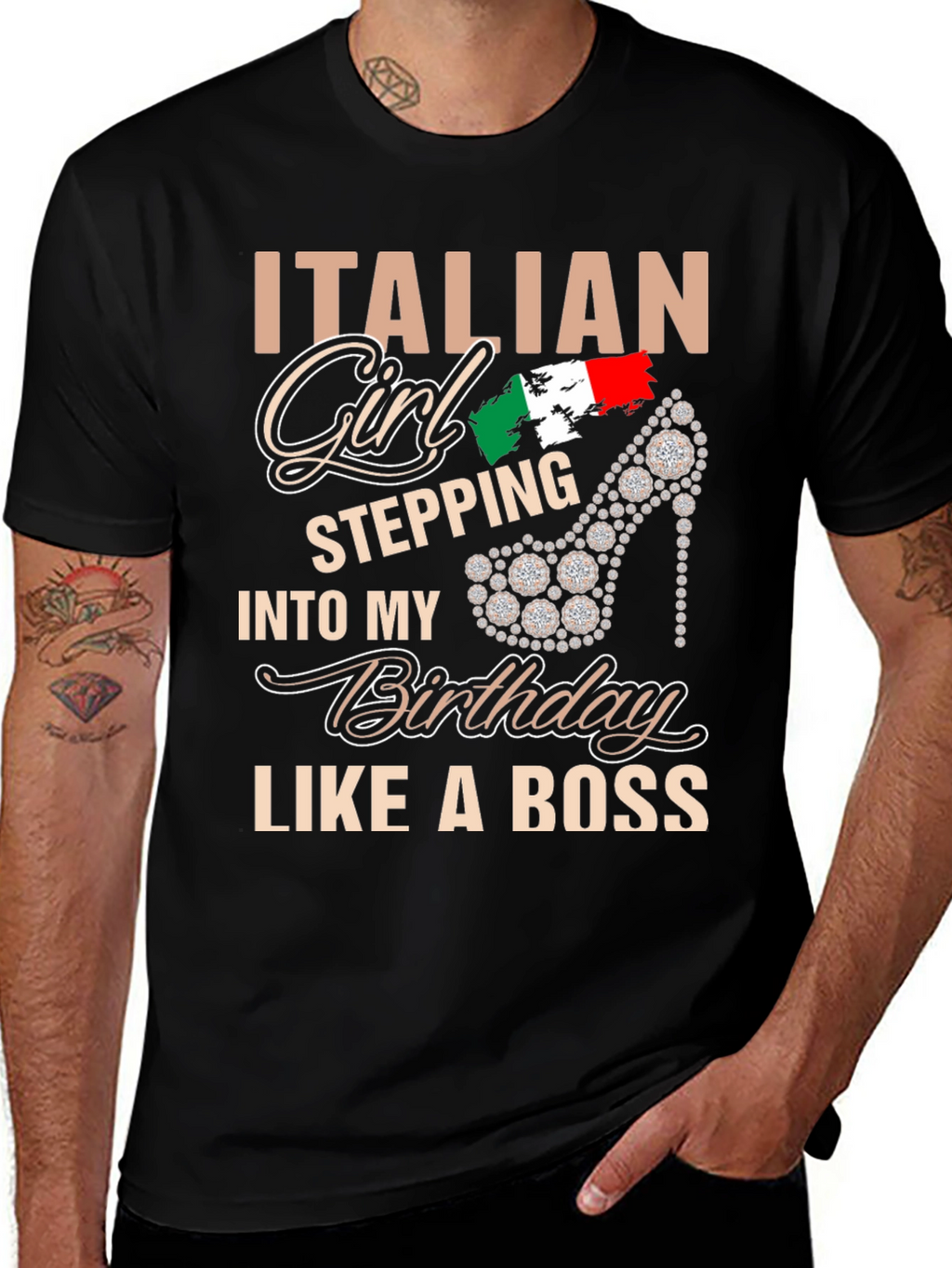 Italian Girl Birthday Boss T-Shirt