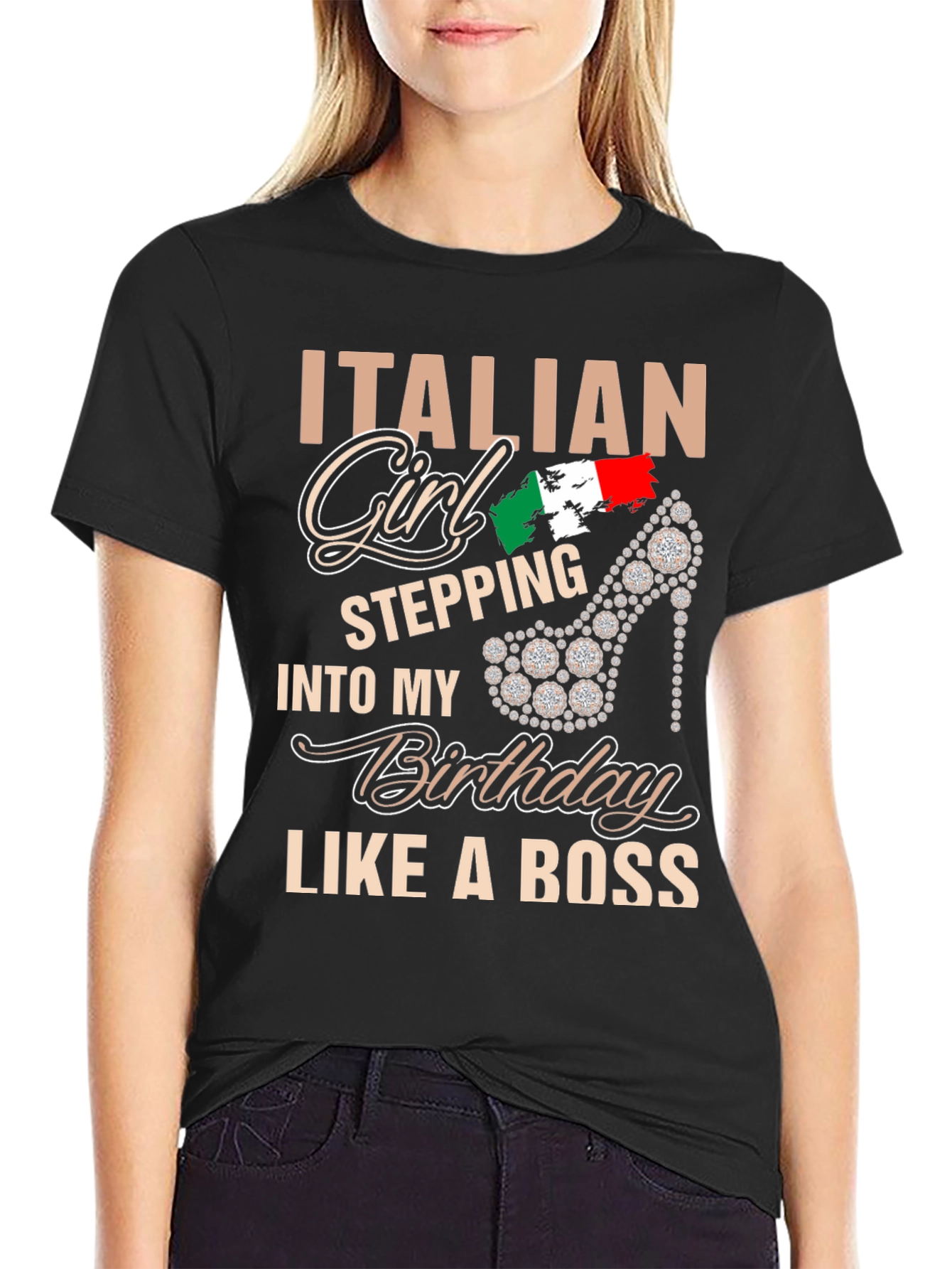 Italian Girl Birthday Boss T-Shirt
