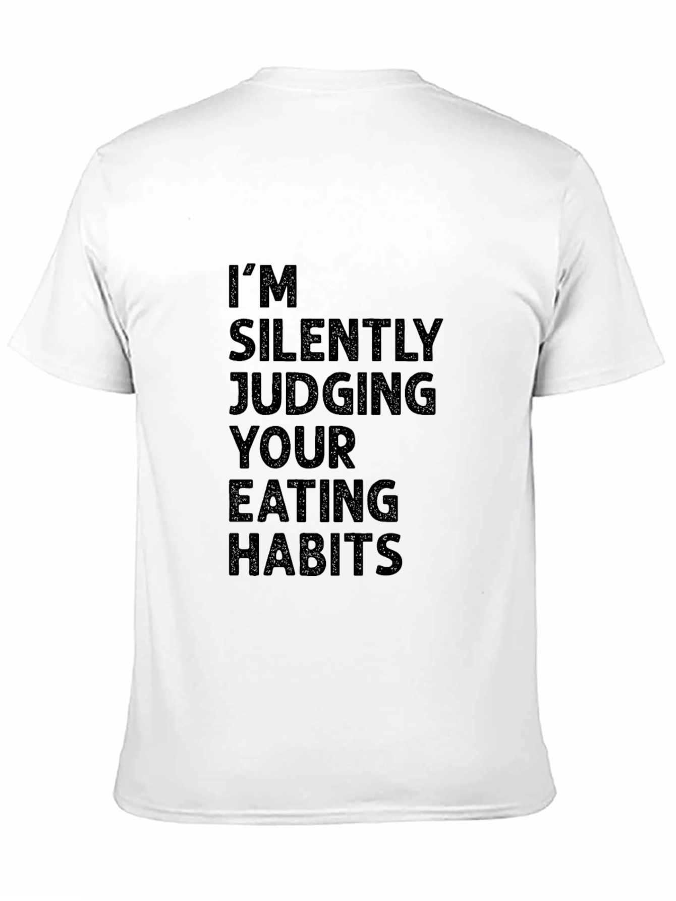 Im Silently Judging Eating Habits Black Graphic Tee