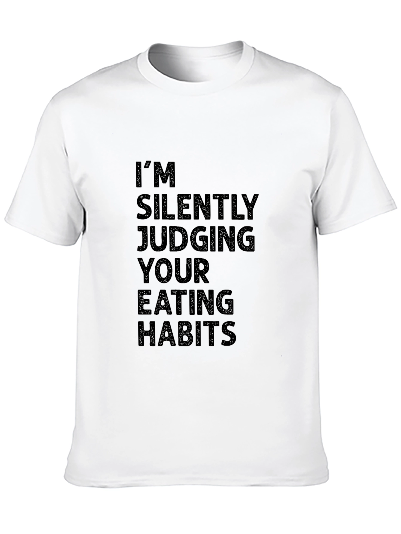 Im Silently Judging Eating Habits Black Graphic Tee