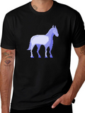 Pixel Horse Black T-Shirt - Retro Gaming Style