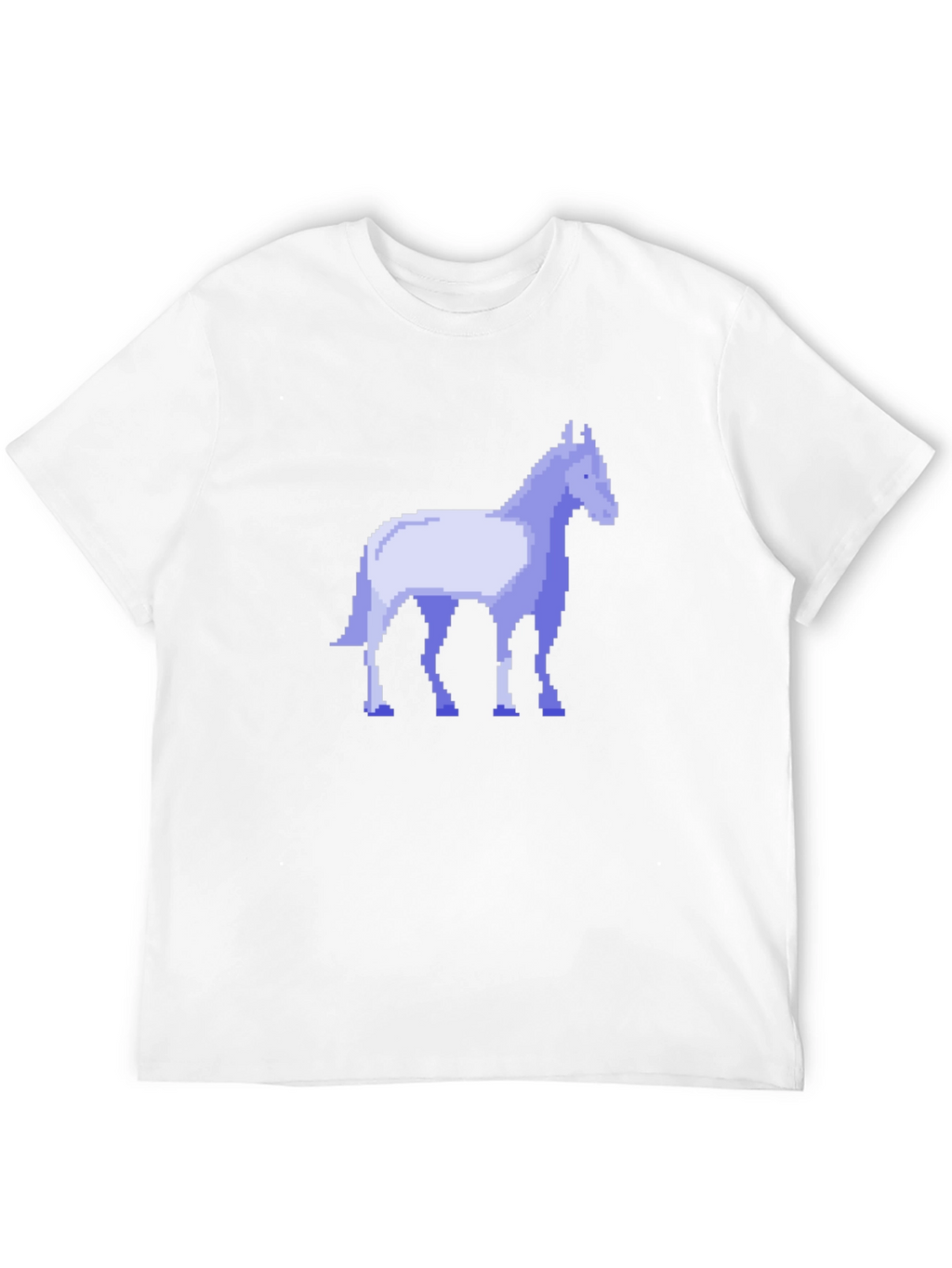 Pixel Horse Black T-Shirt - Retro Gaming Style