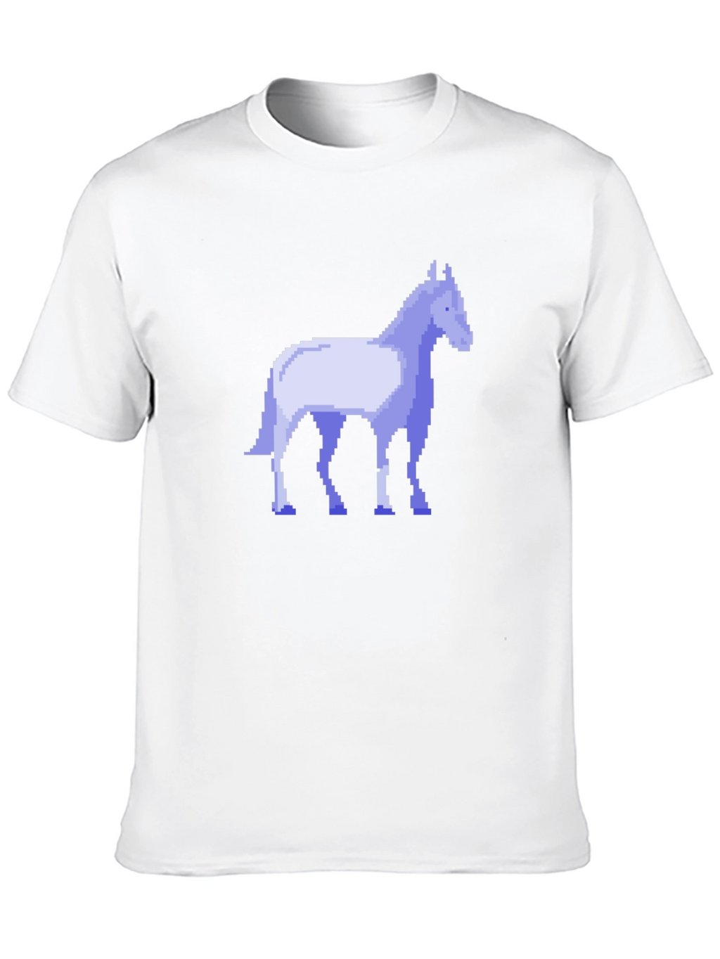 Pixel Horse Black T-Shirt - Retro Gaming Style