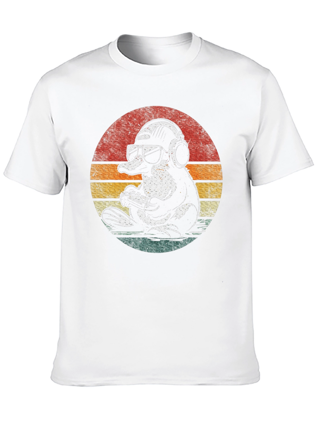 Gamer Platypus T-Shirt - Retro Style