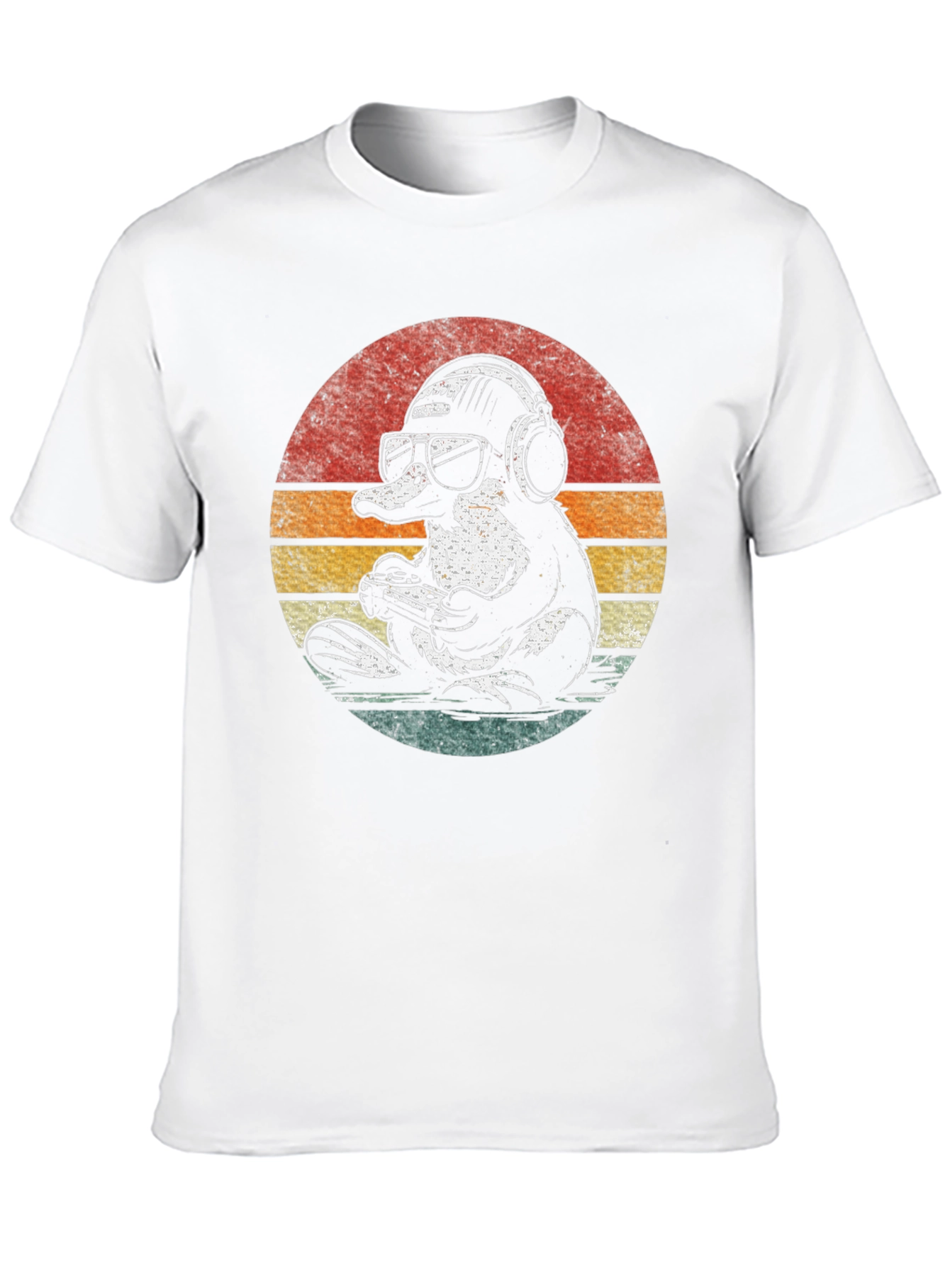 Gamer Platypus T-Shirt - Retro Style