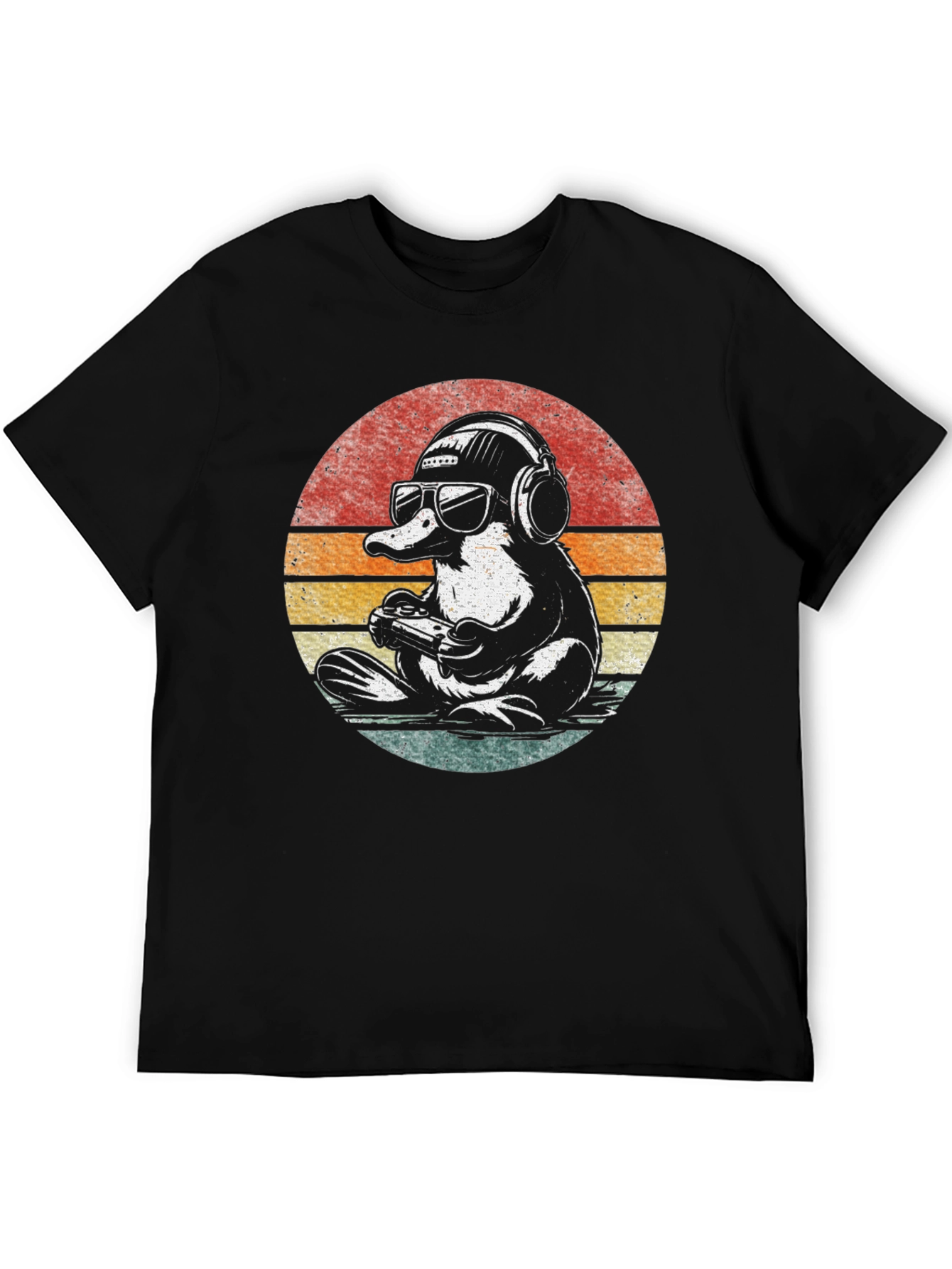 Gamer Platypus T-Shirt - Retro Style