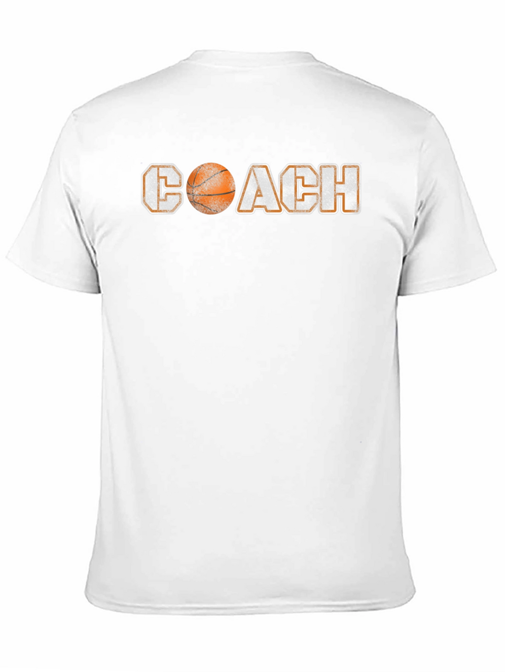 Basketball Coach Graphic Tee - Black Crew Neck Shirt