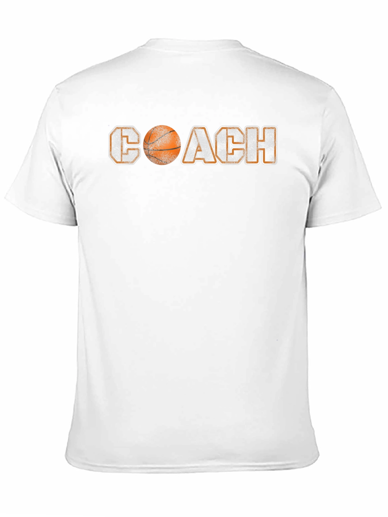 Basketball Coach Graphic Tee - Black Crew Neck Shirt