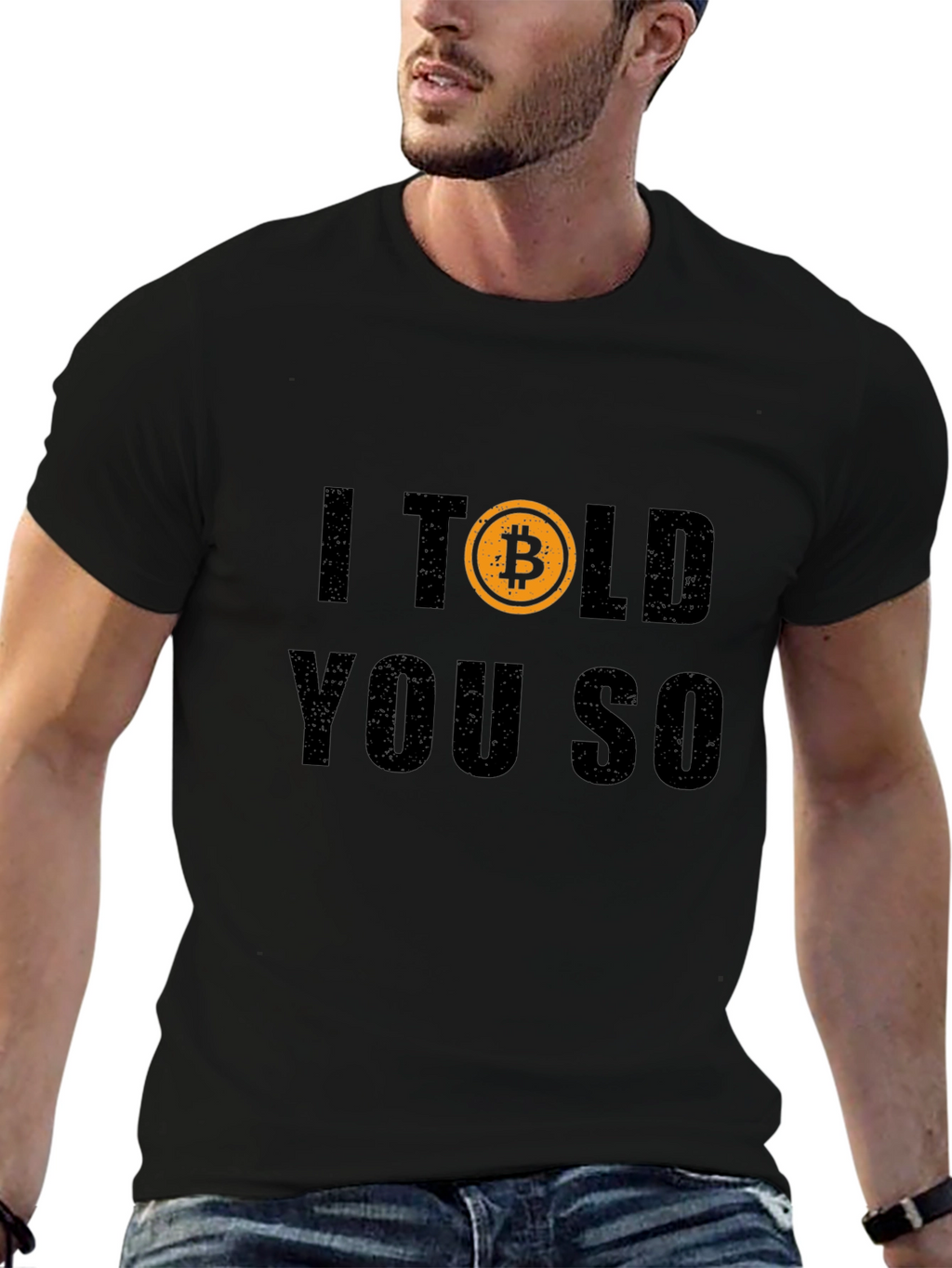 Bitcoin I Told You So Black Graphic T-Shirt