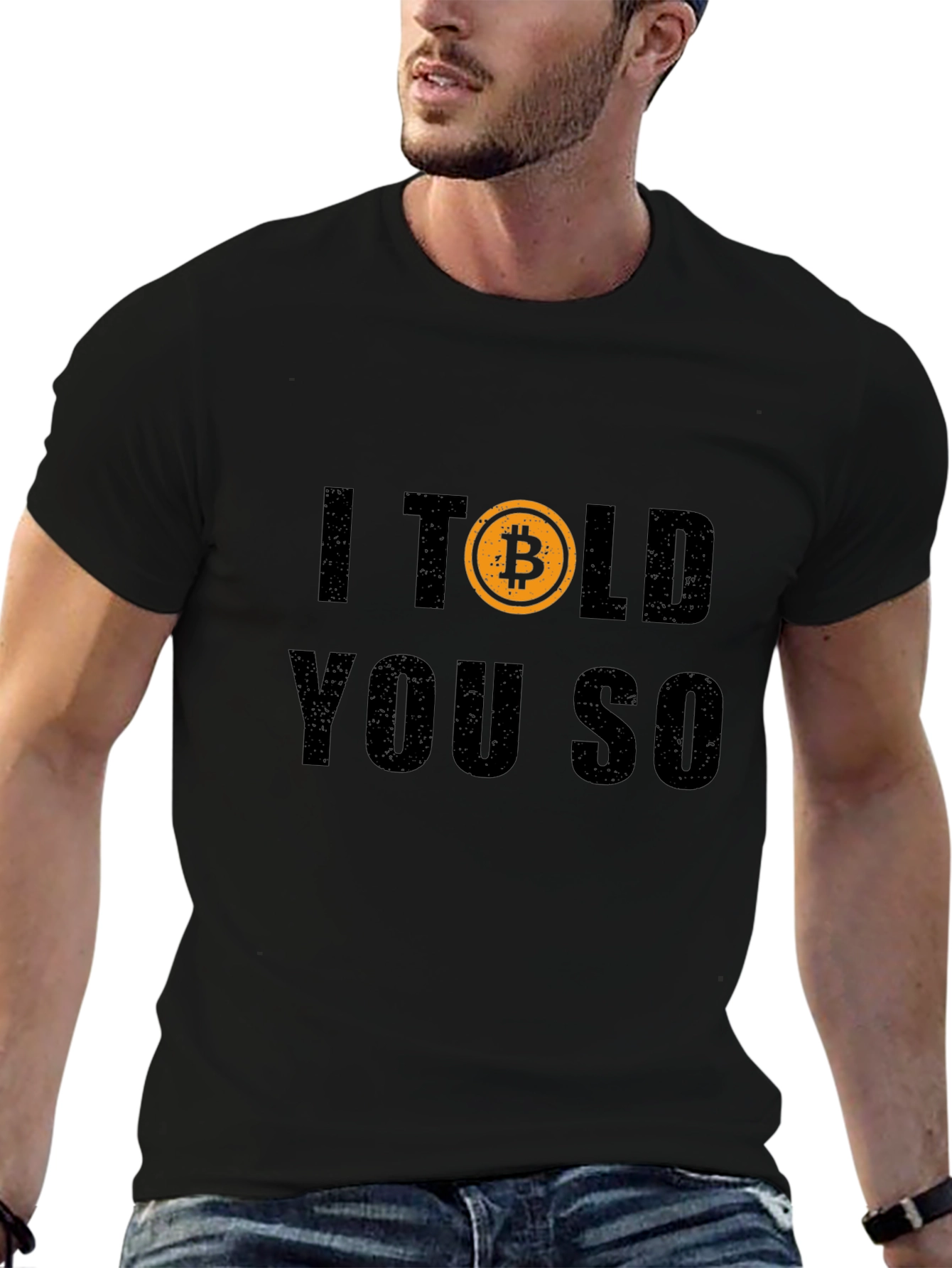 Bitcoin I Told You So Black Graphic T-Shirt
