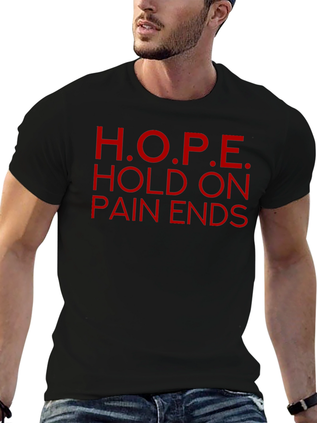 H.O.P.E. Graphic Tee - Hold On Pain Ends