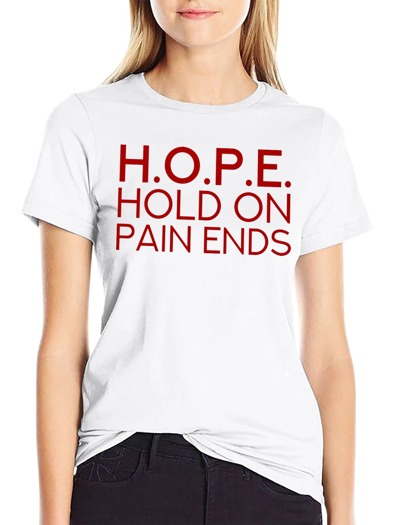 H.O.P.E. Graphic Tee - Hold On Pain Ends