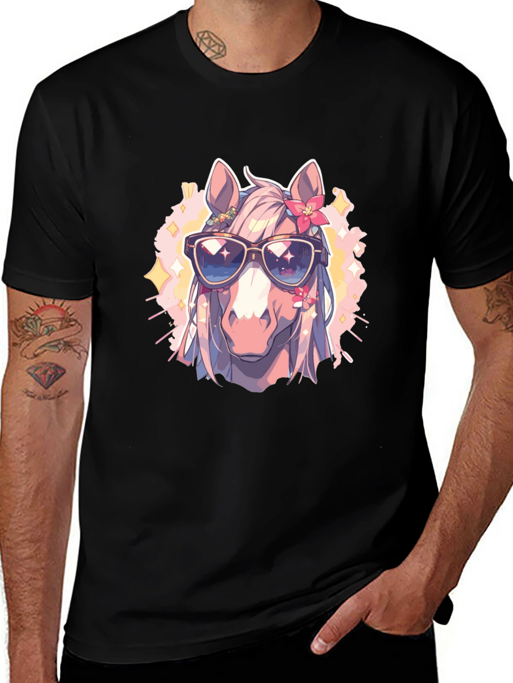 Cool Horse Tee - Anime Style