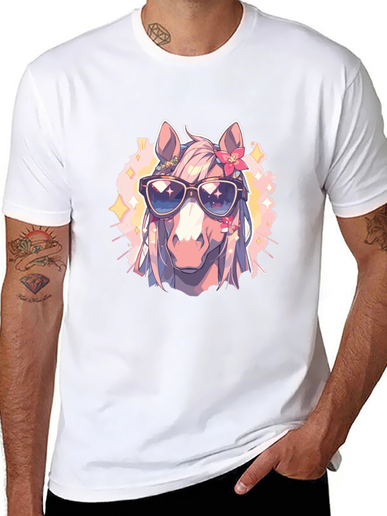Cool Horse Tee - Anime Style