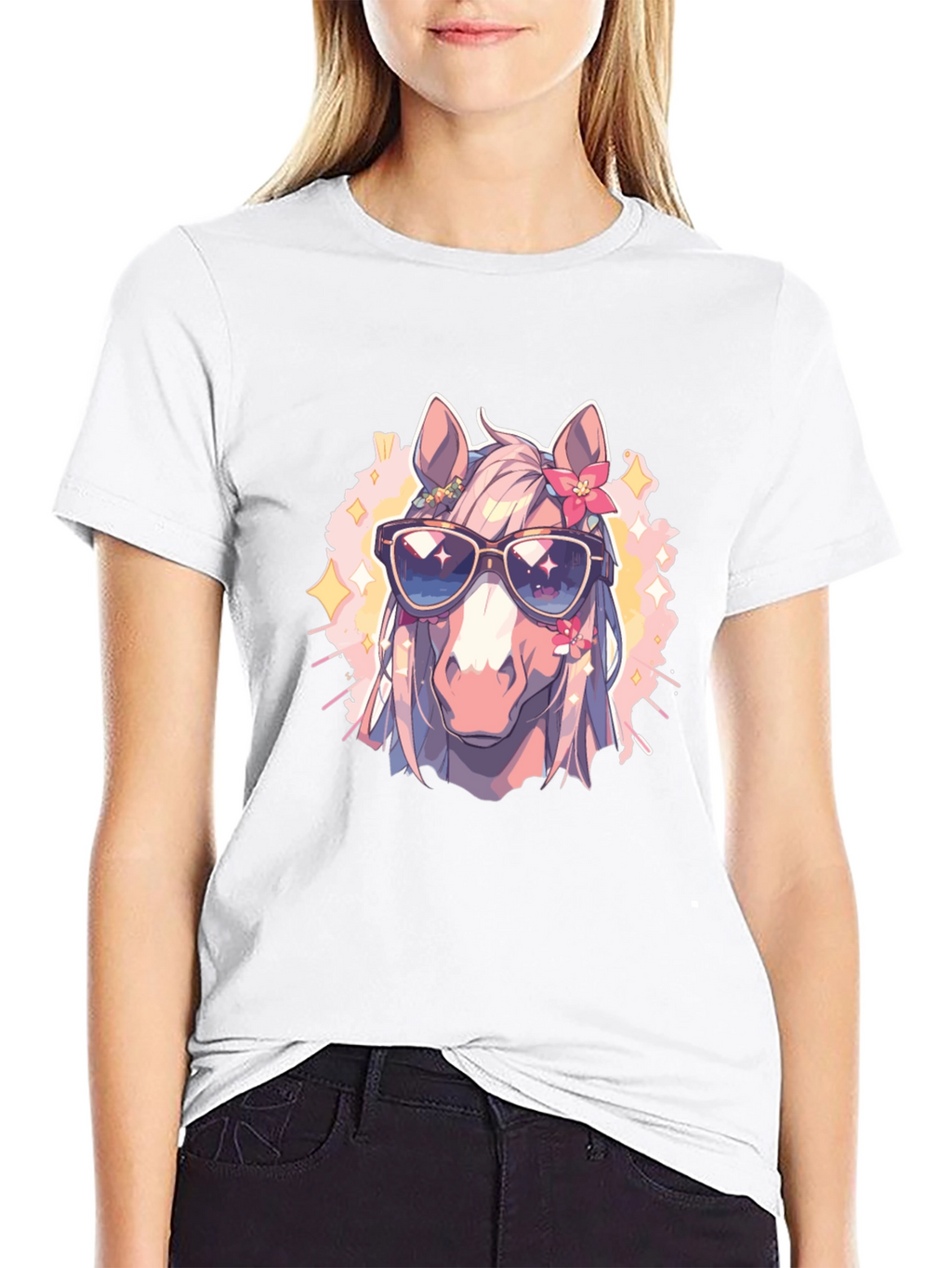 Cool Horse Tee - Anime Style