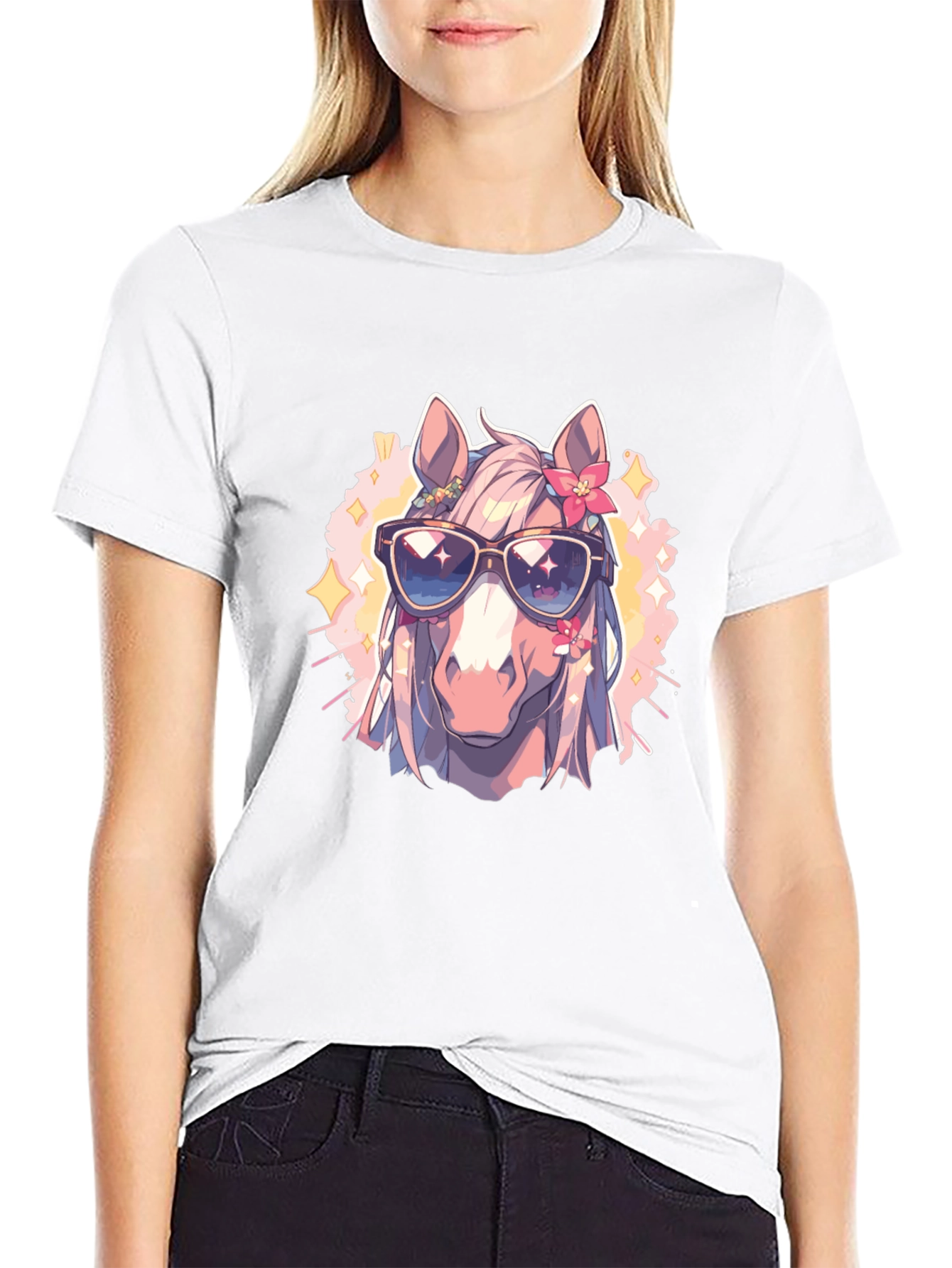 Cool Horse Tee - Anime Style