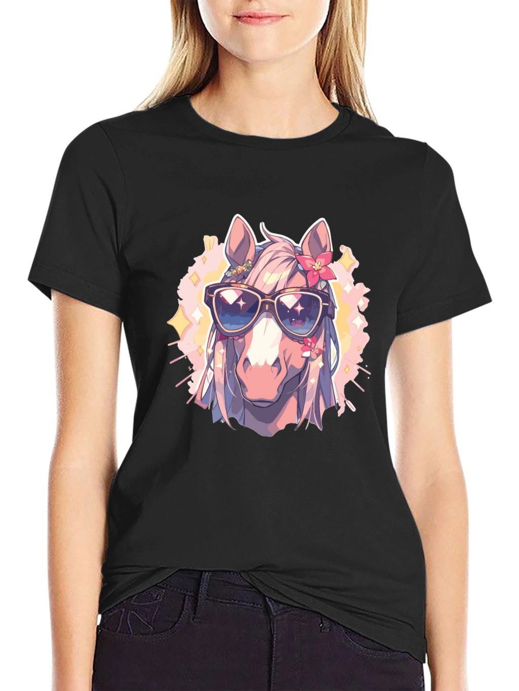 Cool Horse Tee - Anime Style