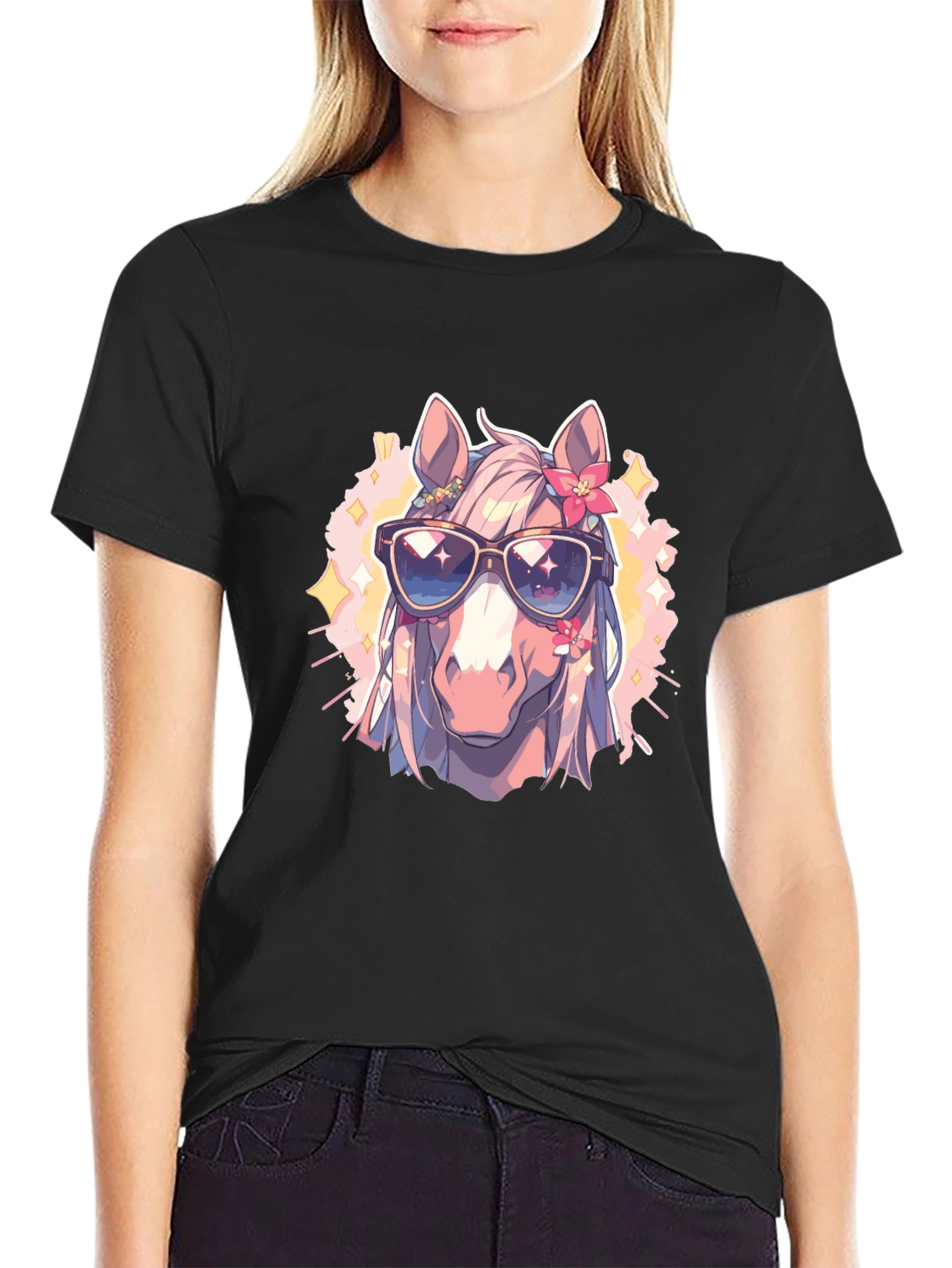 Cool Horse Tee - Anime Style