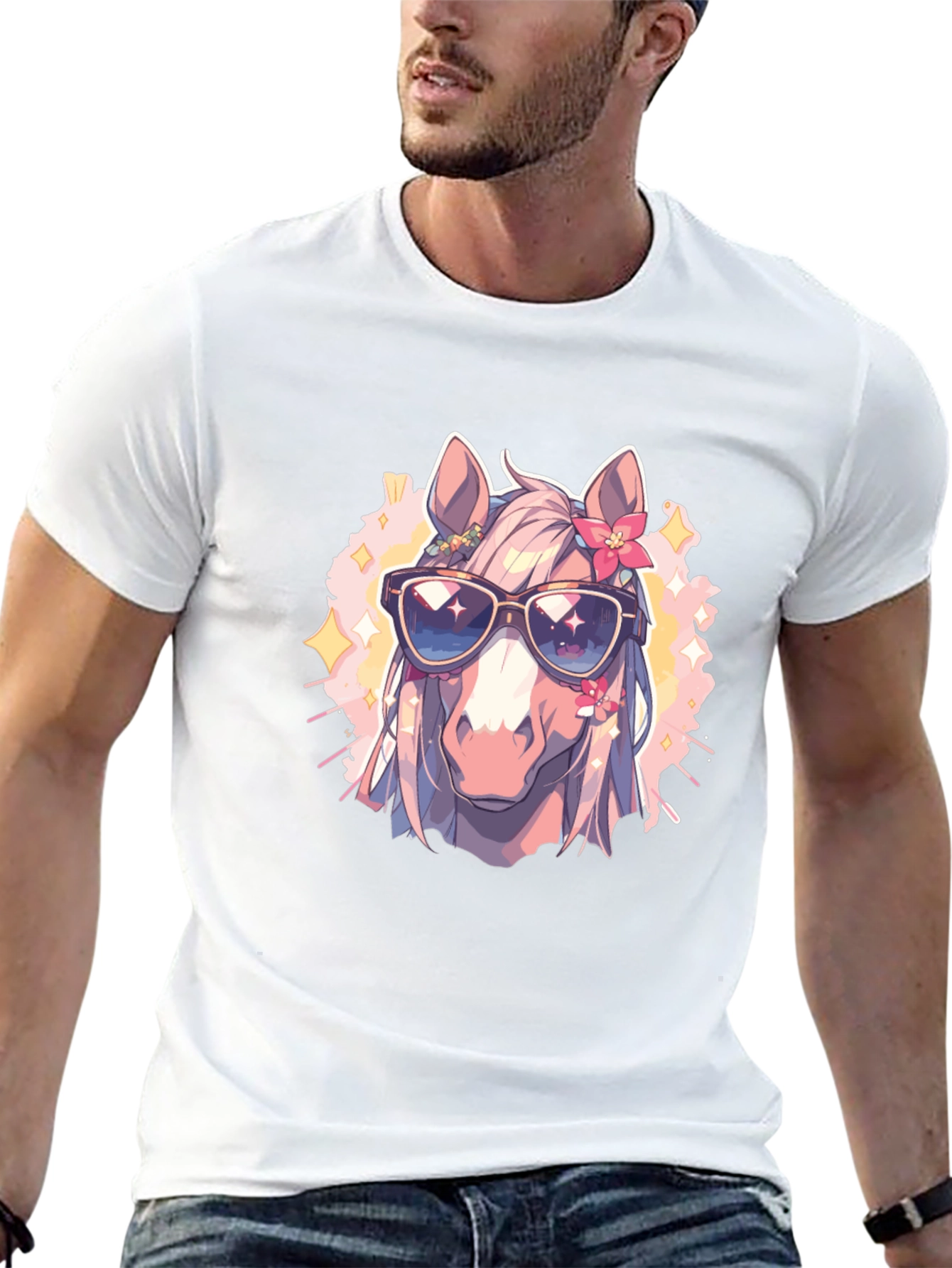 Cool Horse Tee - Anime Style