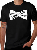 Bow Tie Graphic Tee - Black
