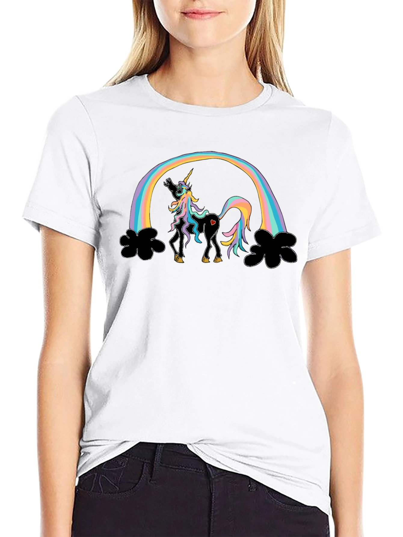 Rainbow Unicorn T-Shirt Funny Design
