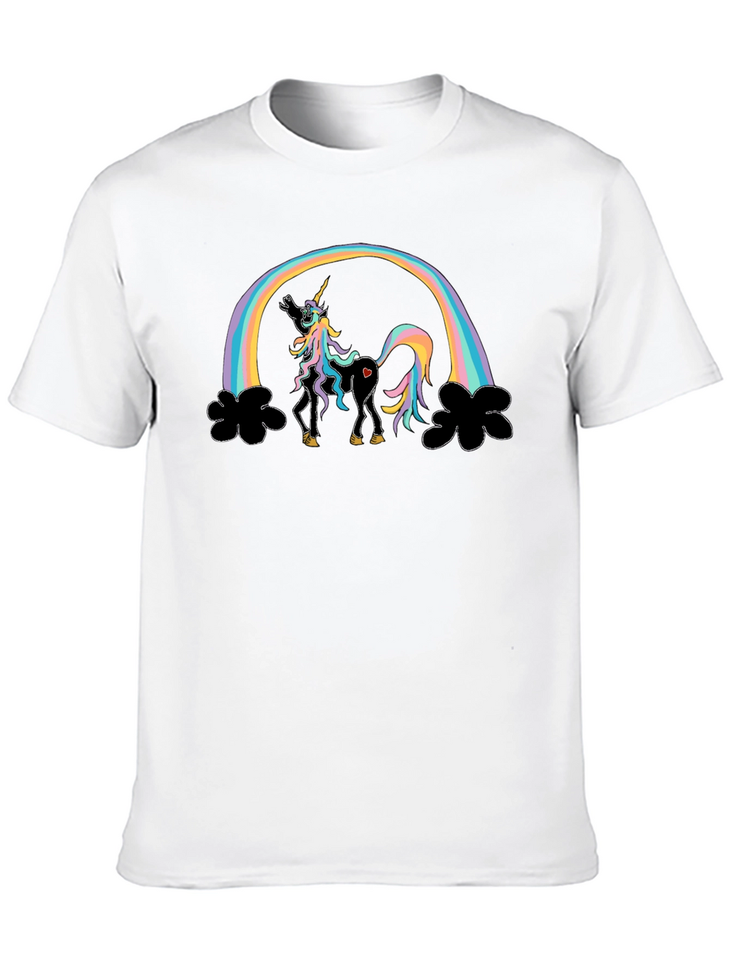 Rainbow Unicorn T-Shirt Funny Design