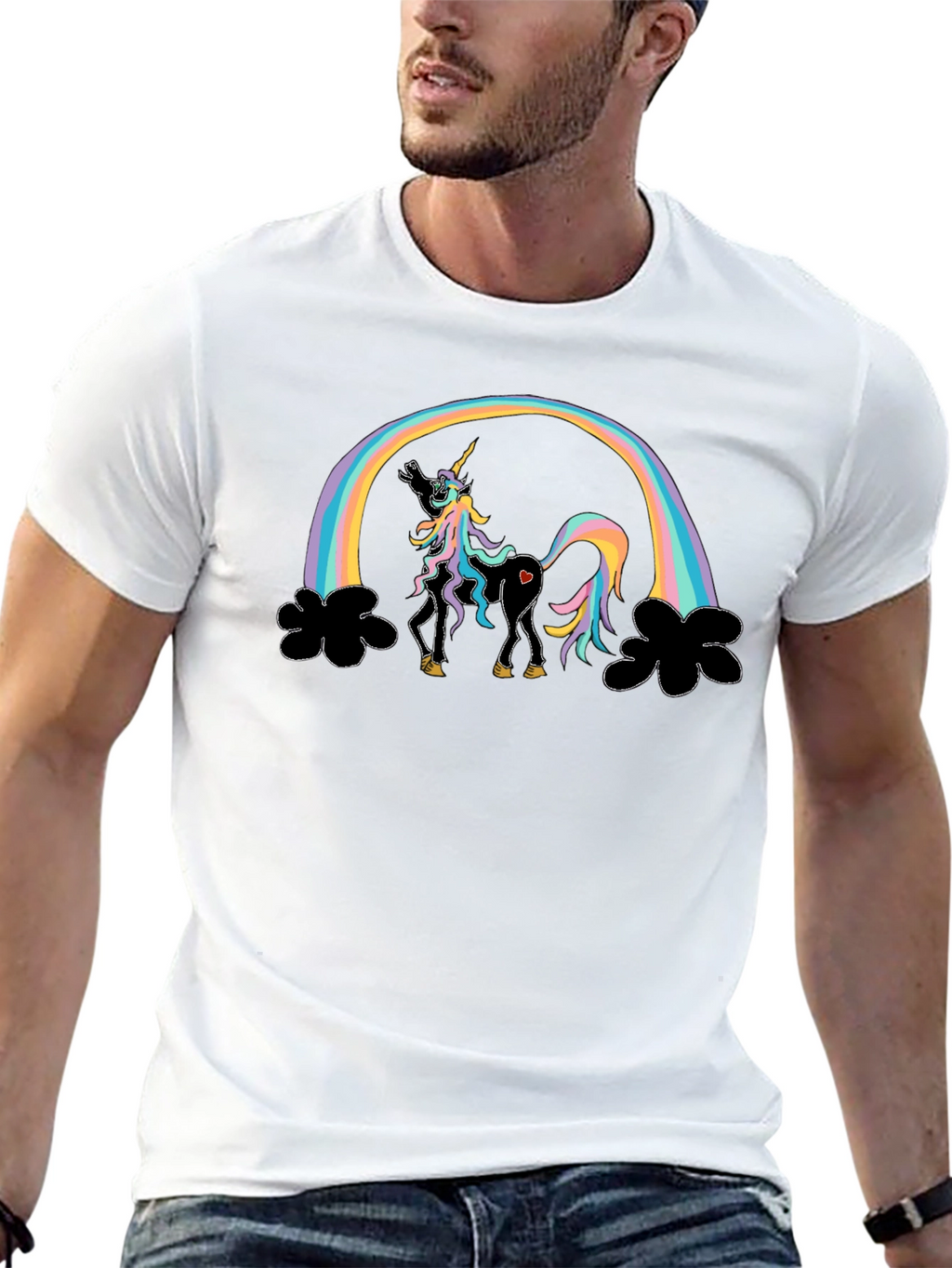Rainbow Unicorn T-Shirt Funny Design
