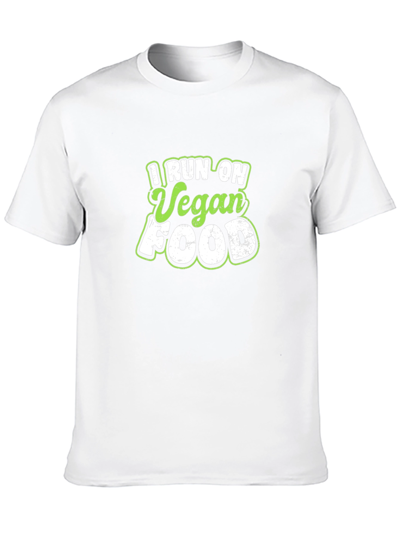 Vegan Food T-Shirt - I Run On Vegan Food
