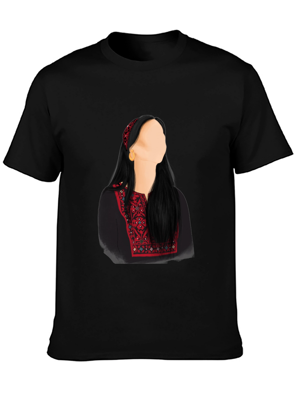 Embroidered Palestinian Thobe T-Shirt