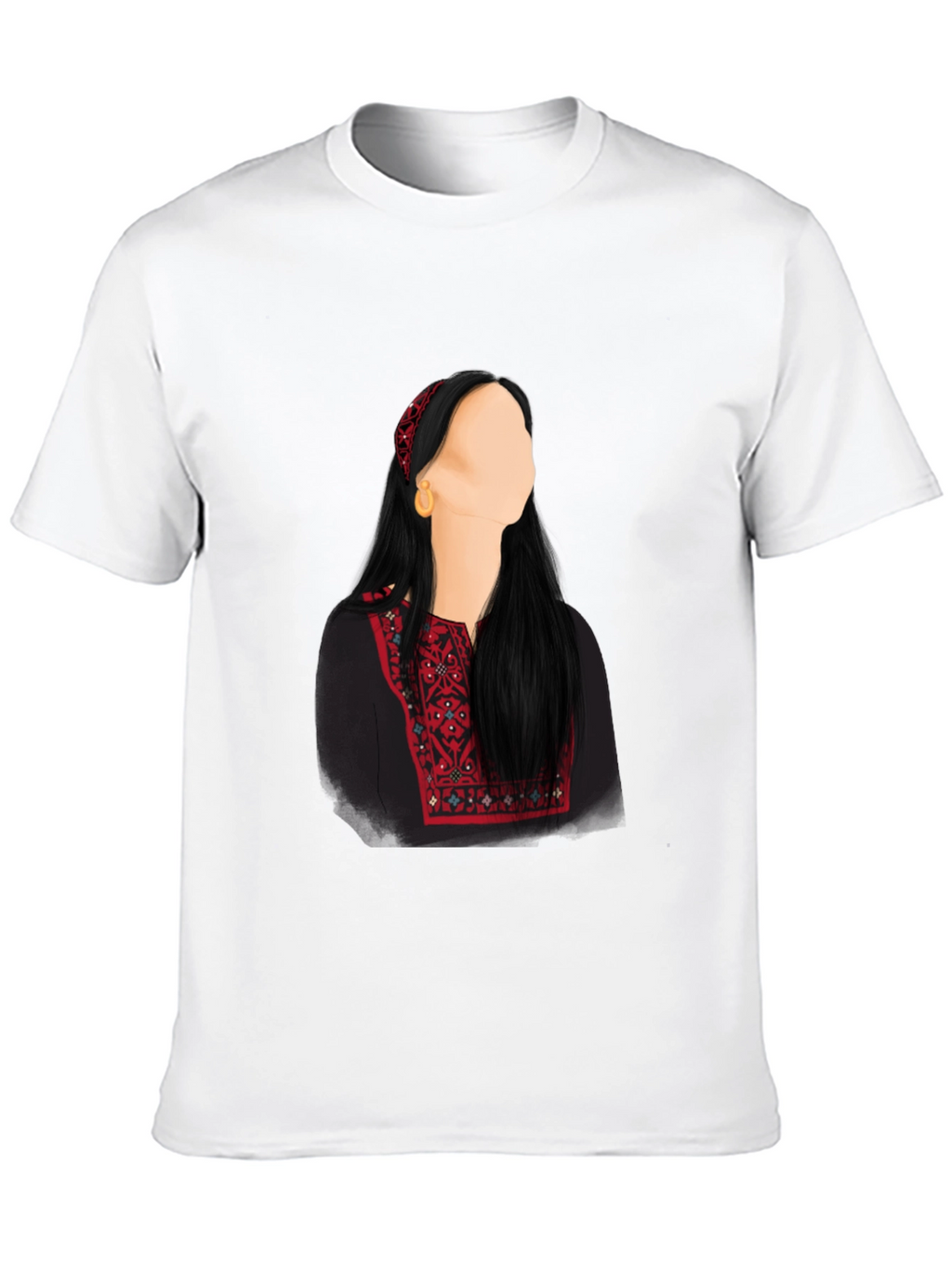 Embroidered Palestinian Thobe T-Shirt