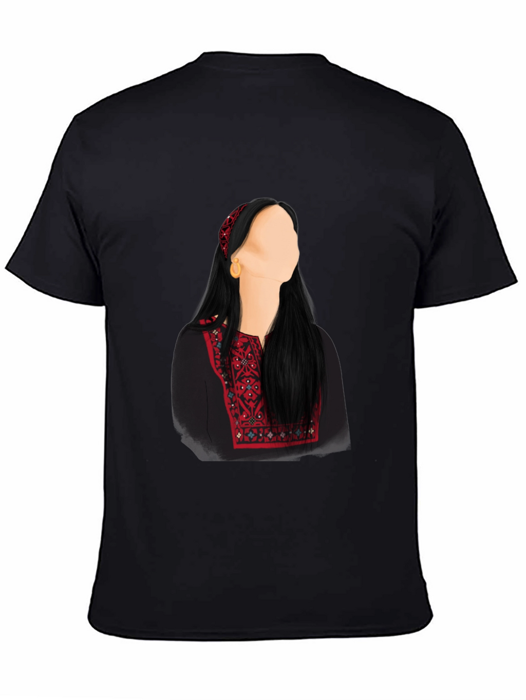 Embroidered Palestinian Thobe T-Shirt