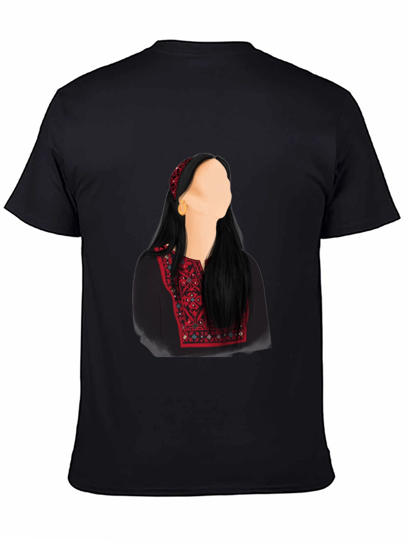 Embroidered Palestinian Thobe T-Shirt