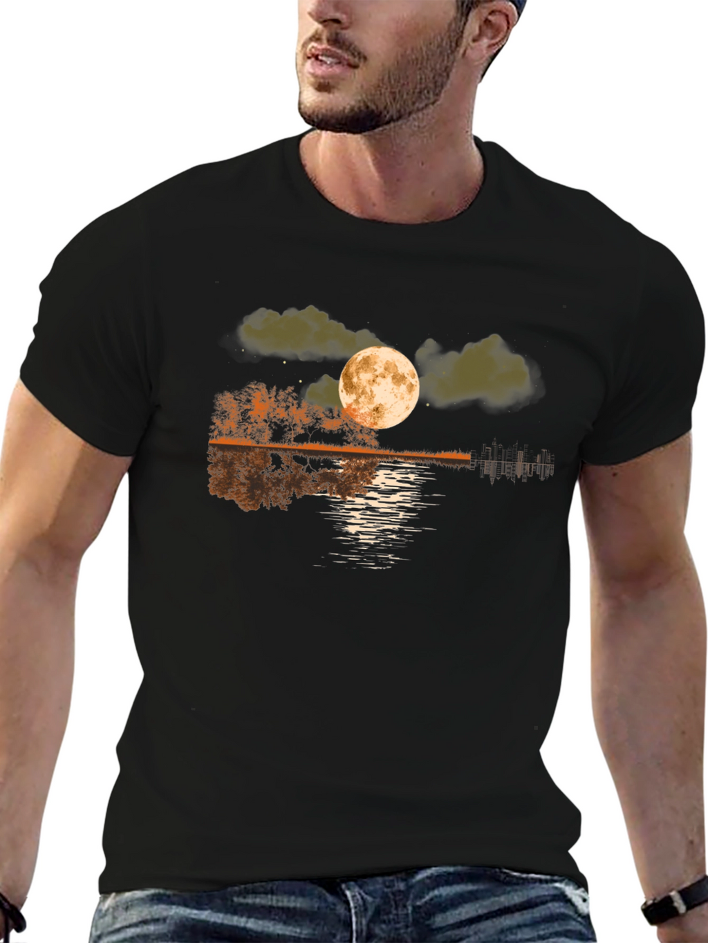 Moonlit Lake Graphic T-Shirt