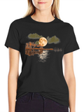 Moonlit Lake Graphic T-Shirt