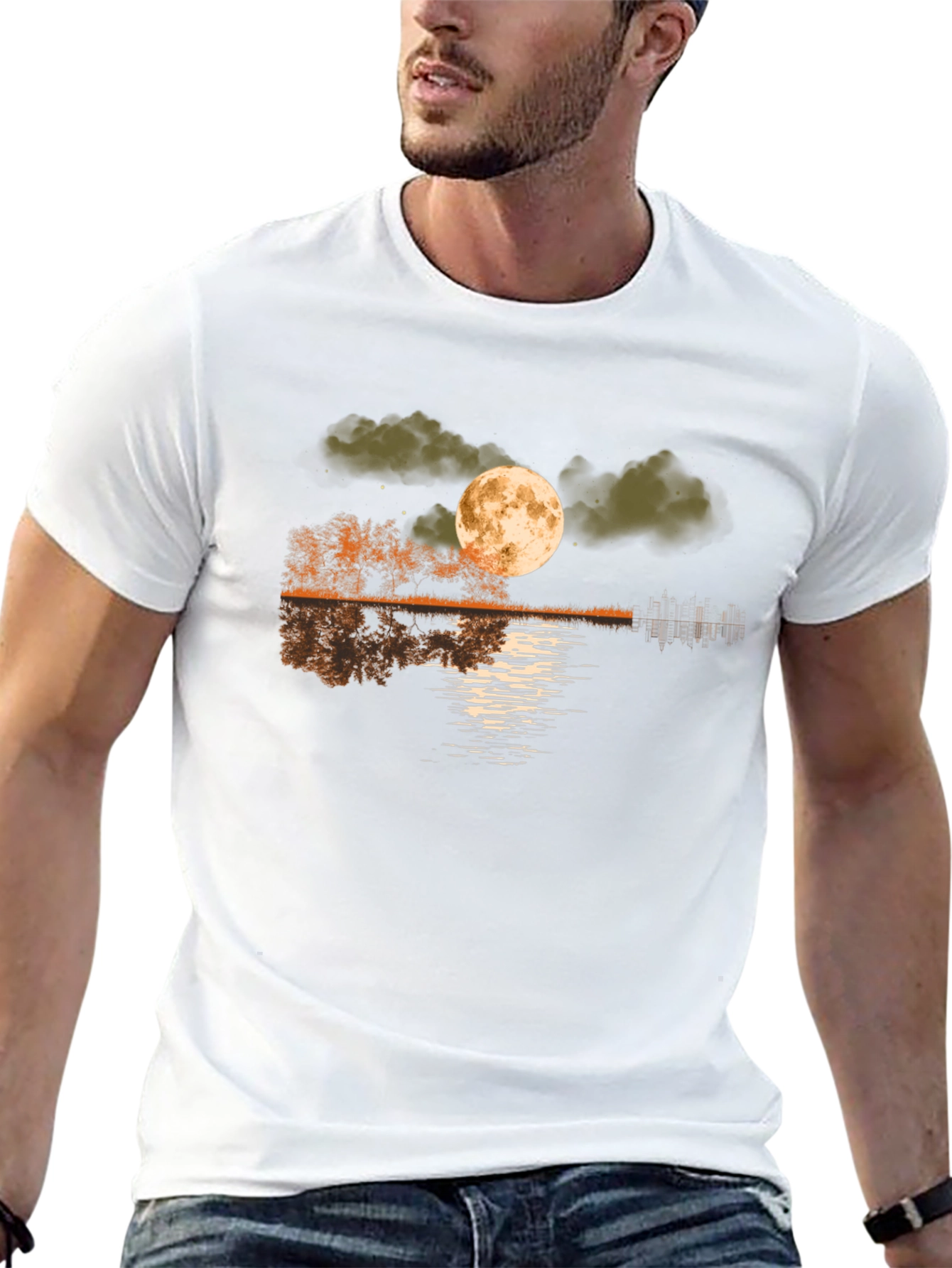 Moonlit Lake Graphic T-Shirt