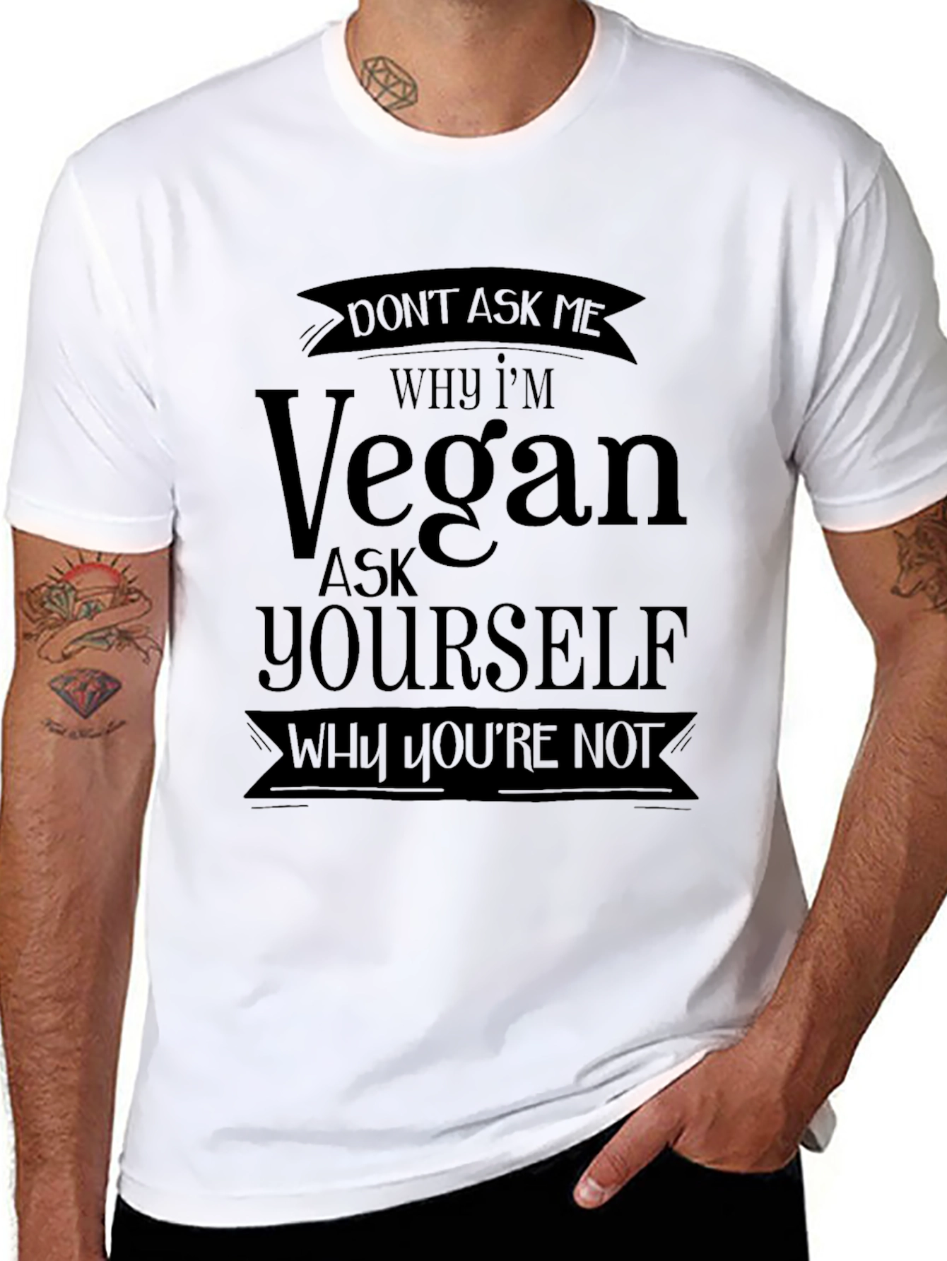 Vegan Statement T-Shirt - Why Youre Not?