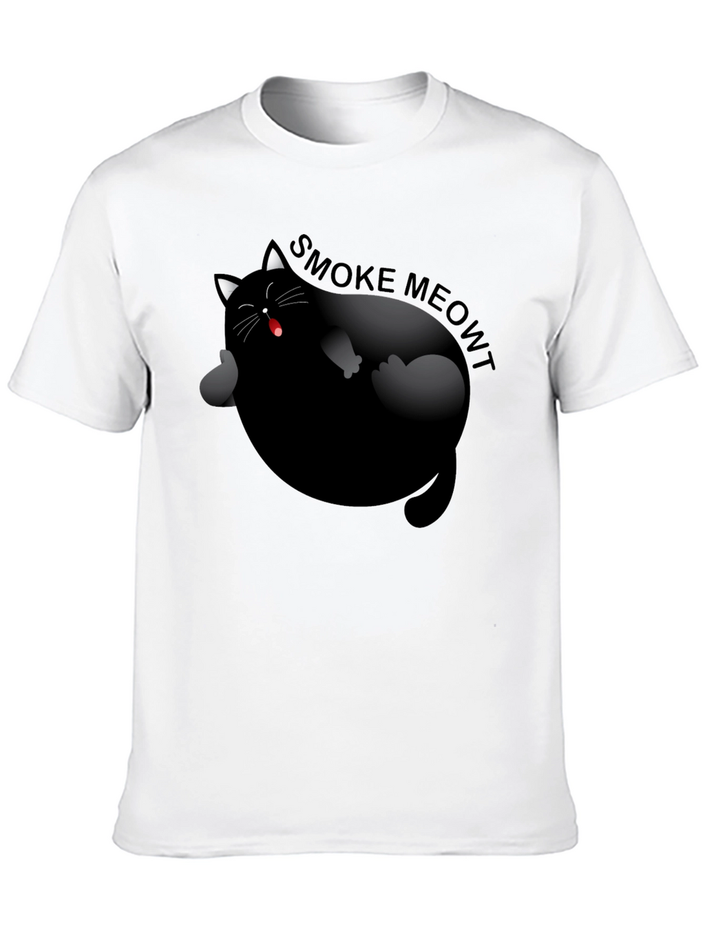 Smoke Meowt Cat Graphic T-Shirt