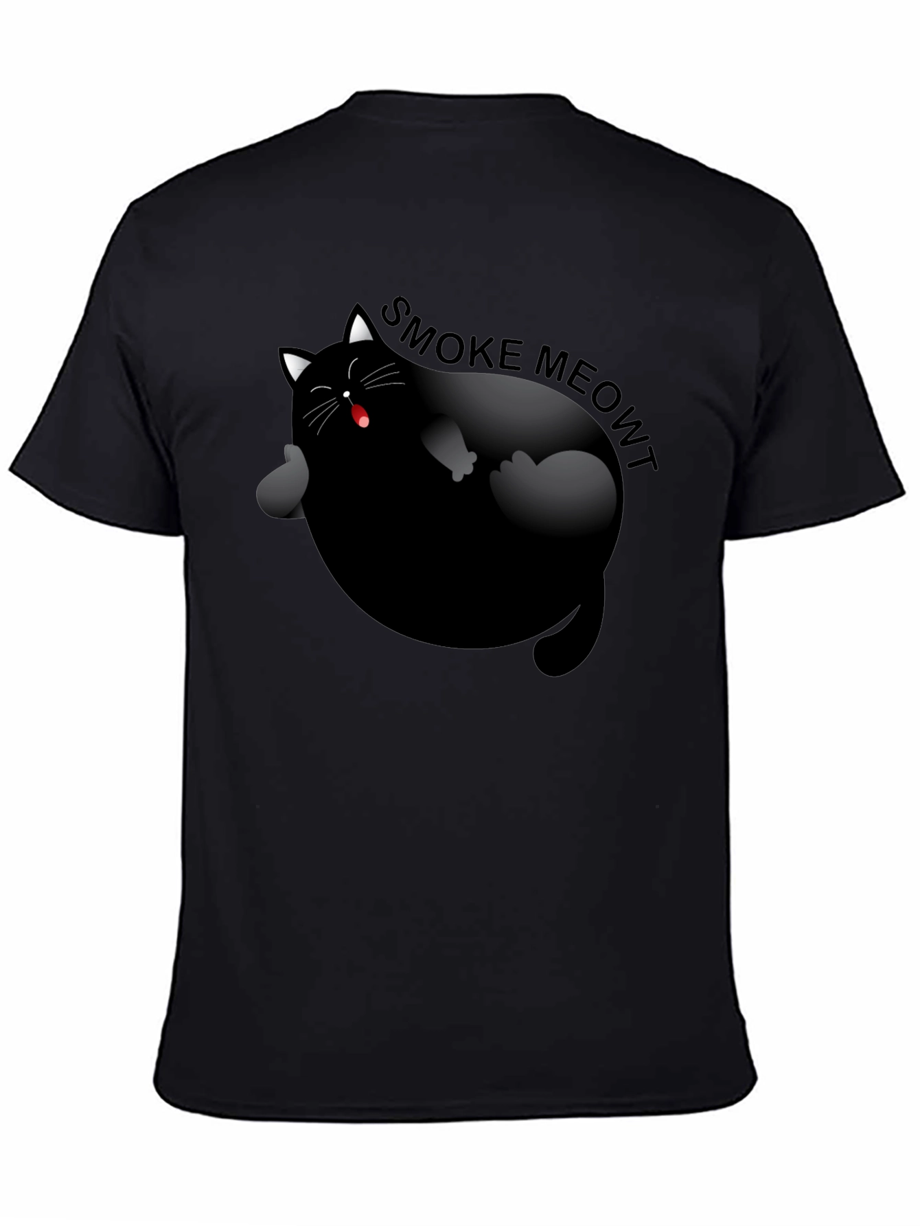 Smoke Meowt Cat Graphic T-Shirt