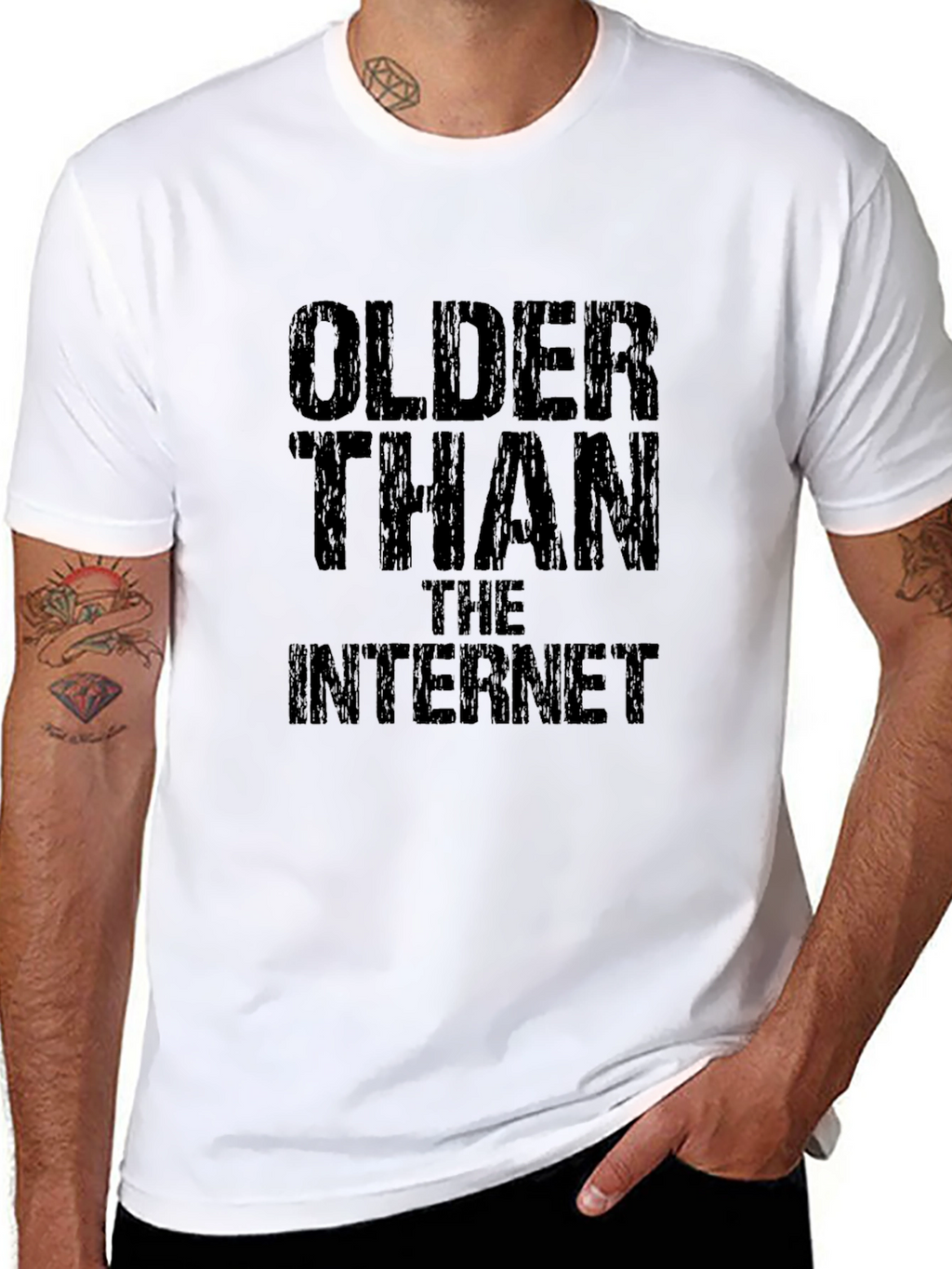 Older Than The Internet Graphic Tee - Black