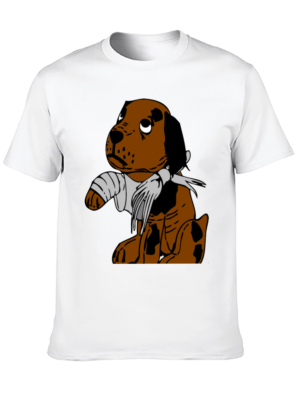 Sad Puppy T-Shirt - Injured Dog Graphic Tee