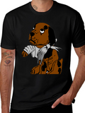 Sad Puppy T-Shirt - Injured Dog Graphic Tee