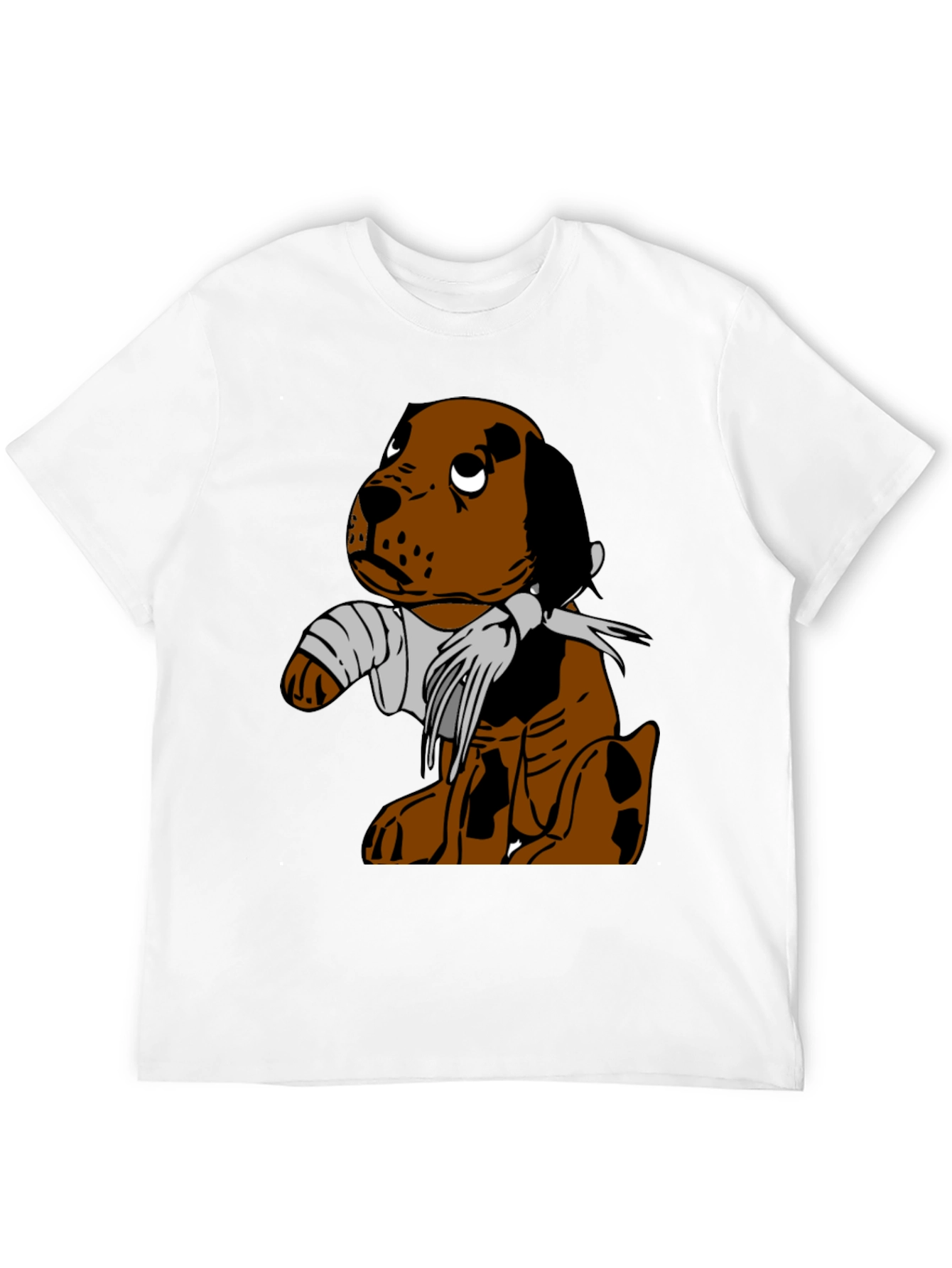 Sad Puppy T-Shirt - Injured Dog Graphic Tee
