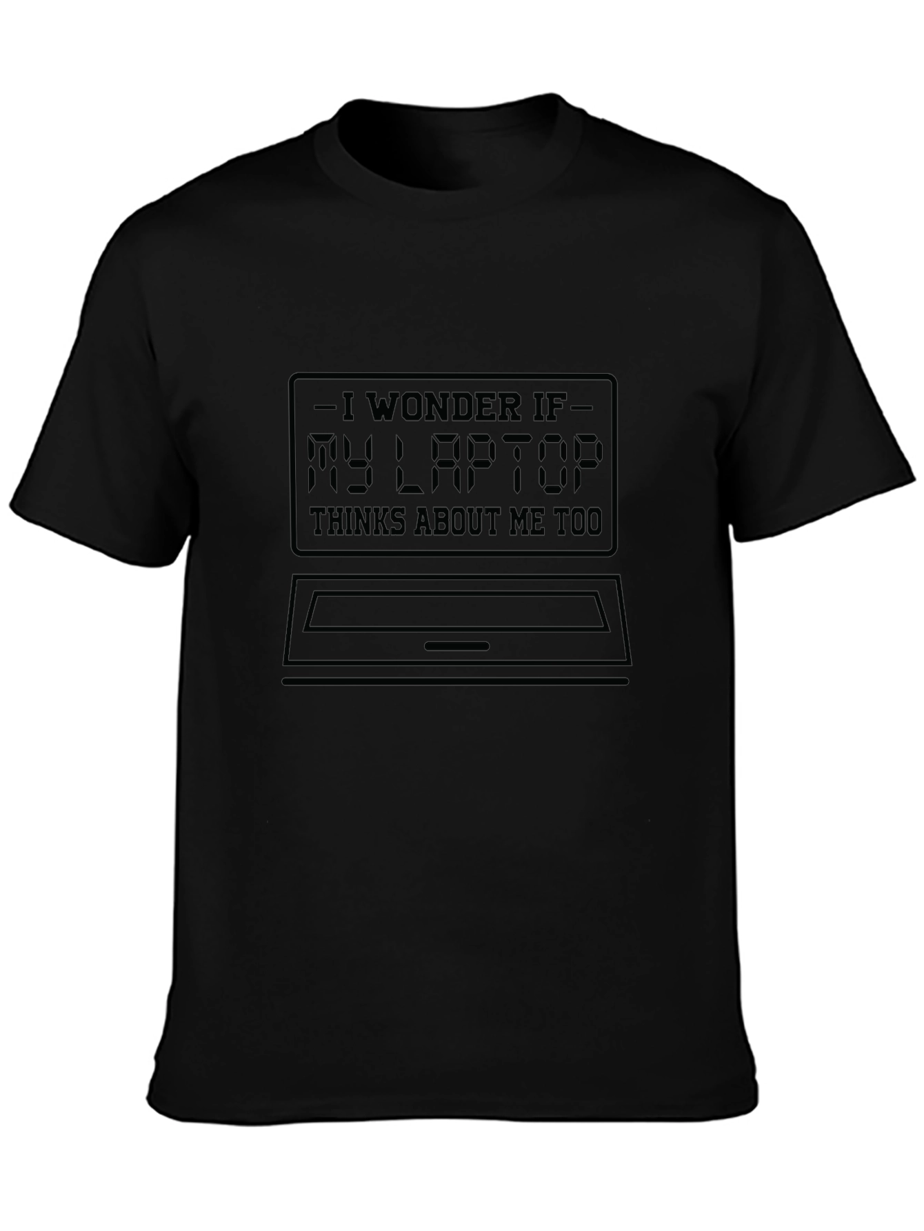 Laptop Thought T-Shirt - Geeky Humor Tee