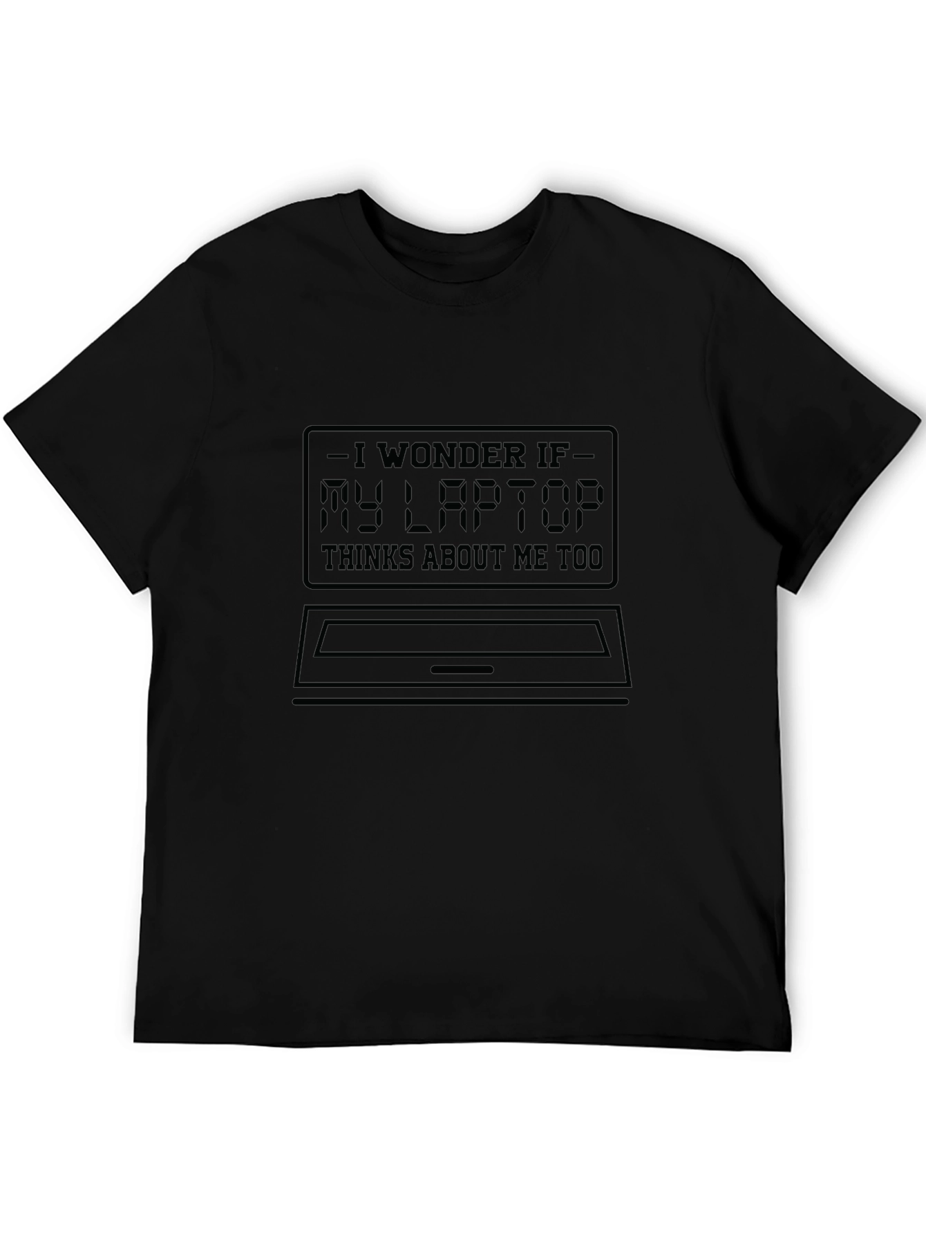 Laptop Thought T-Shirt - Geeky Humor Tee